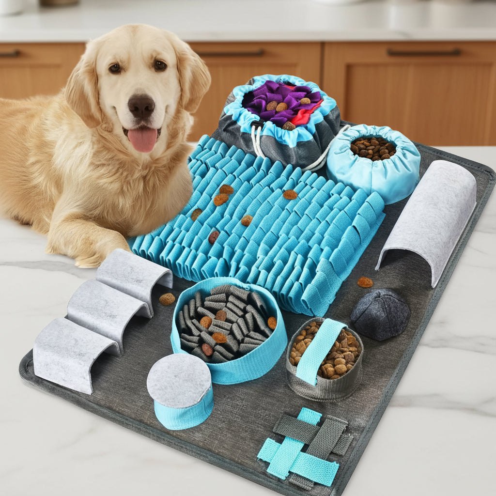 L'explorateur gourmand- tapis de fouille & Anti-glouton