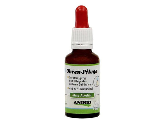Anibio Nettoyant pour les oreilles pour chiens et chats, 30 ml