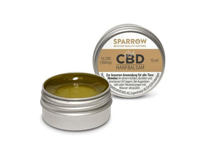 Sparrow Pet CBD Baume de chanvre avec 1% CBD, 15 ml