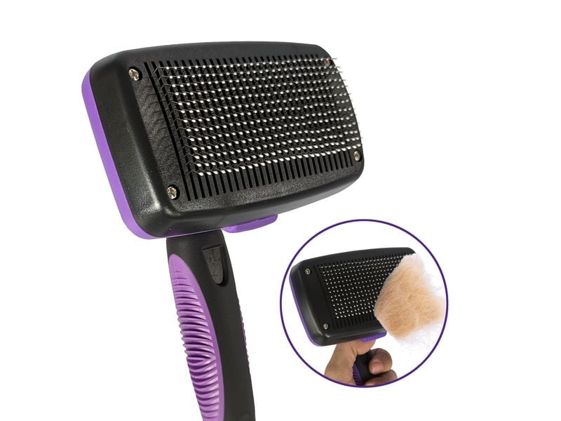 Quick Aid Ergo brosse autonettoyante pour animaux domestiques