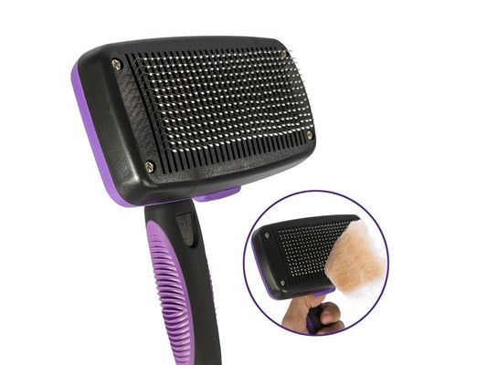 Quick Aid Ergo brosse autonettoyante pour animaux domestiques